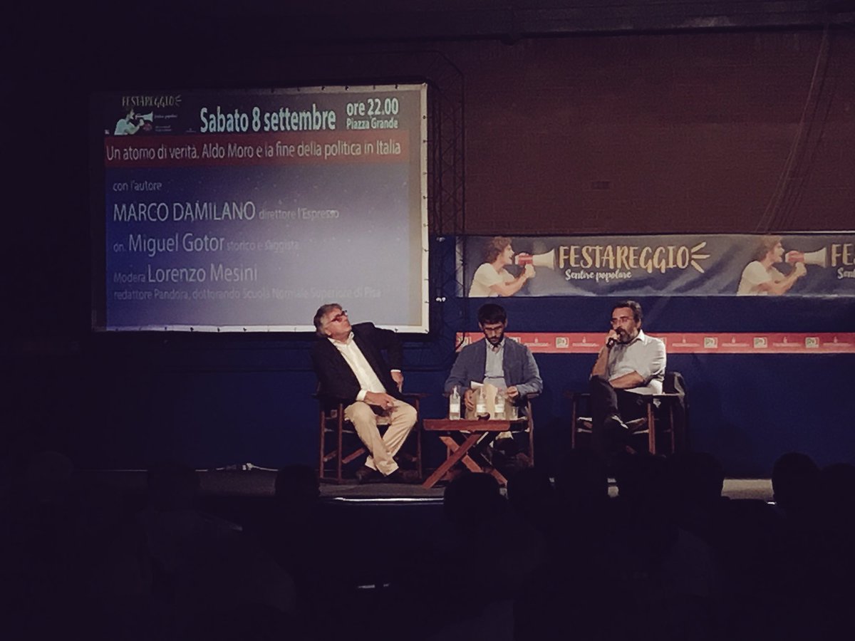 “Un atomo di verità. #AldoMoro e la fine della politica in Italia” con Marco da Milano e @GotorMiguel a #Festareggio2018