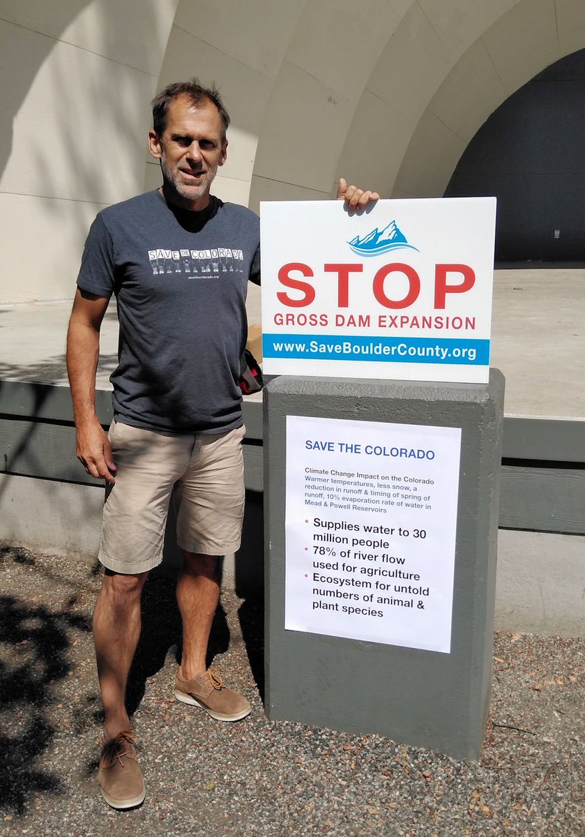 Thank you, <a href="/OurRevolution/">Our Revolution</a>   Boulder, for the invitation to talk about how climate change is threatening the Colorado River and the disastrous Gross Dam expansion proposal at the #RiseForClimate event today! 
#CORiver #COWater