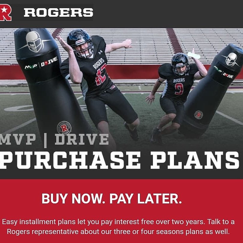Did you know we have financing available for the <a href="/mvpdrive/">MVPDRIVE</a> ? What are you waiting for? Rogersathletic.com 💯🏈🏈