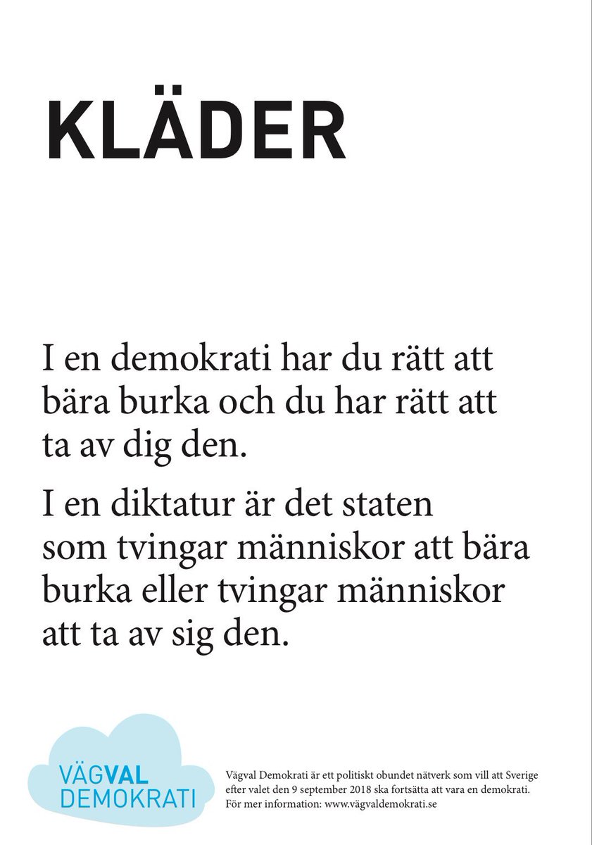 Ednaeriksson's tweet photo. Vår demokrati vilar på principer vi inte får rösta bort. Värna dem med din röst i valet.
Läs mer på https://t.co/CPdNHFy1Kr #svpol #valet2018 https://t.co/CmbmTYuxH2