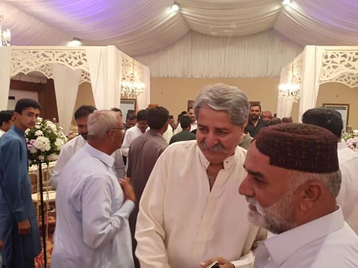 Today MNA #NA228 Syed Naveed Qamar Respected Syed Qassim Naveed Qamar attended wedding ceremony Daughter of #MPA Abdul Karim Soomro at Risdan Banquet Defence Karachi #MPA Sain Aijaz Shah also present.
#SyedNaveedQamar
@BBhuttoZardari @AseefaBZ @BakhtawarBZ @naveedqamar