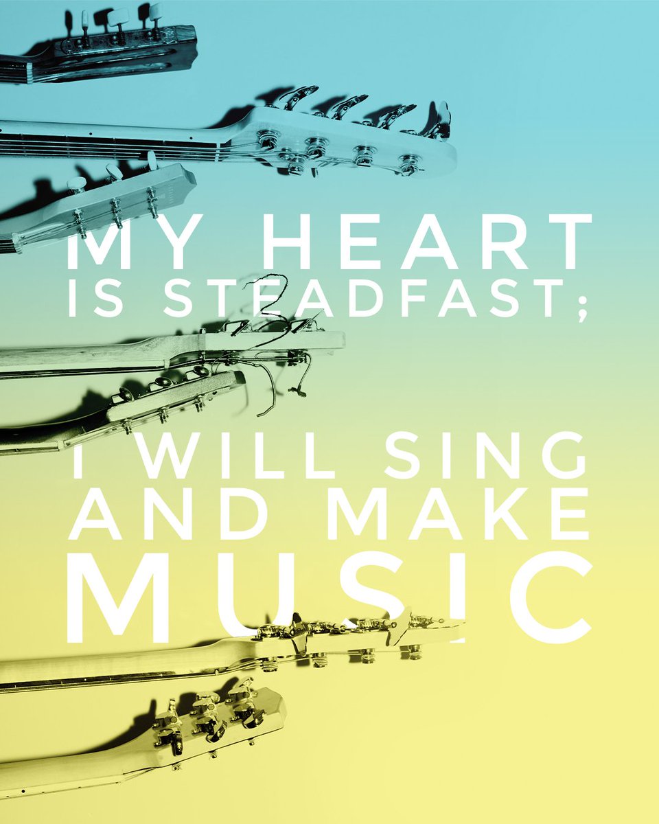 gosummerlights's tweet photo. "My heart, O God, is steadfast, my heart is steadfast; I will sing and make music."
- Psalm 57:7 https://t.co/IPvgmMrVOP
