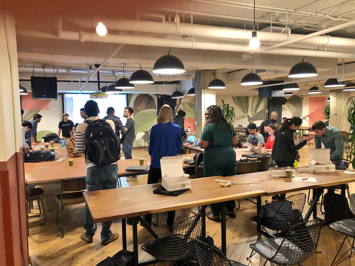 KarimaDigital's tweet photo. All these students learning how to build DApps! #ConsenSysDC  #DApperNetwork #Ethereum #Crypto https://t.co/g2yAT5Jutq