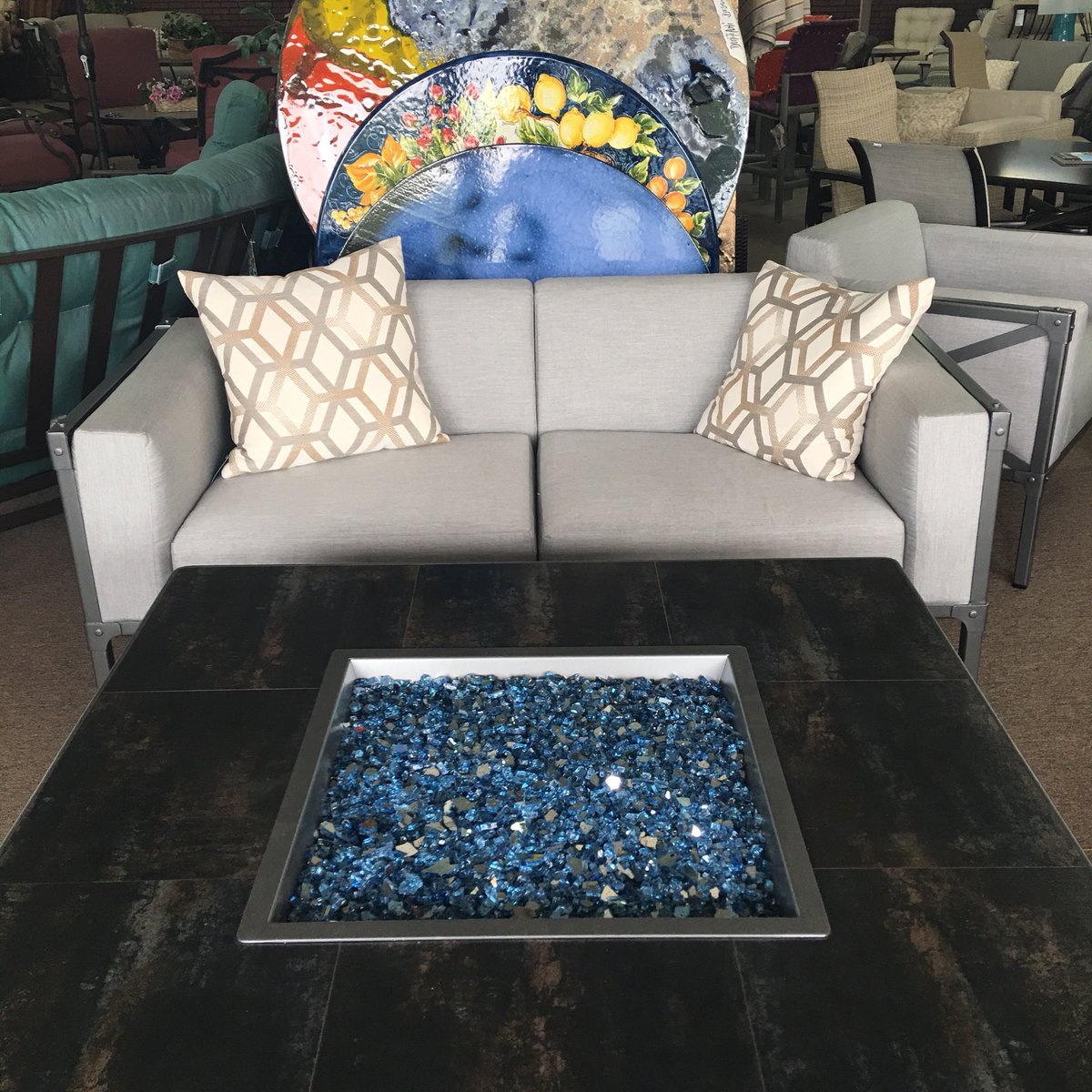 DowntownEdmond's tweet photo. Now who doesn’t want this in their backyard? JC Swanson's Fireplace and Patio Shop has you covered! #lovedowntownedmond #customfirepits #italianlavastones https://t.co/403NVQ3Ypi