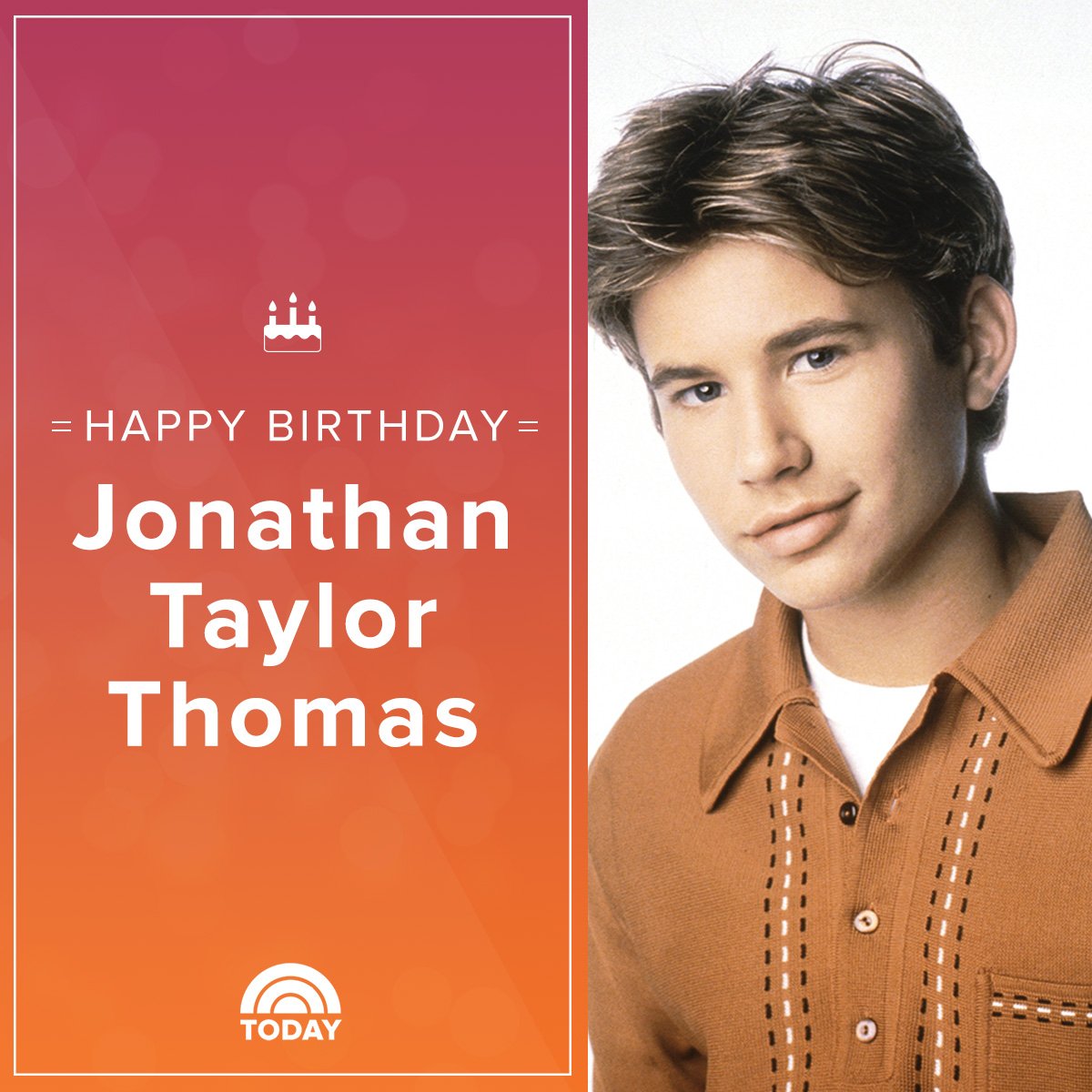 Happy birthday, Jonathan Taylor Thomas! 