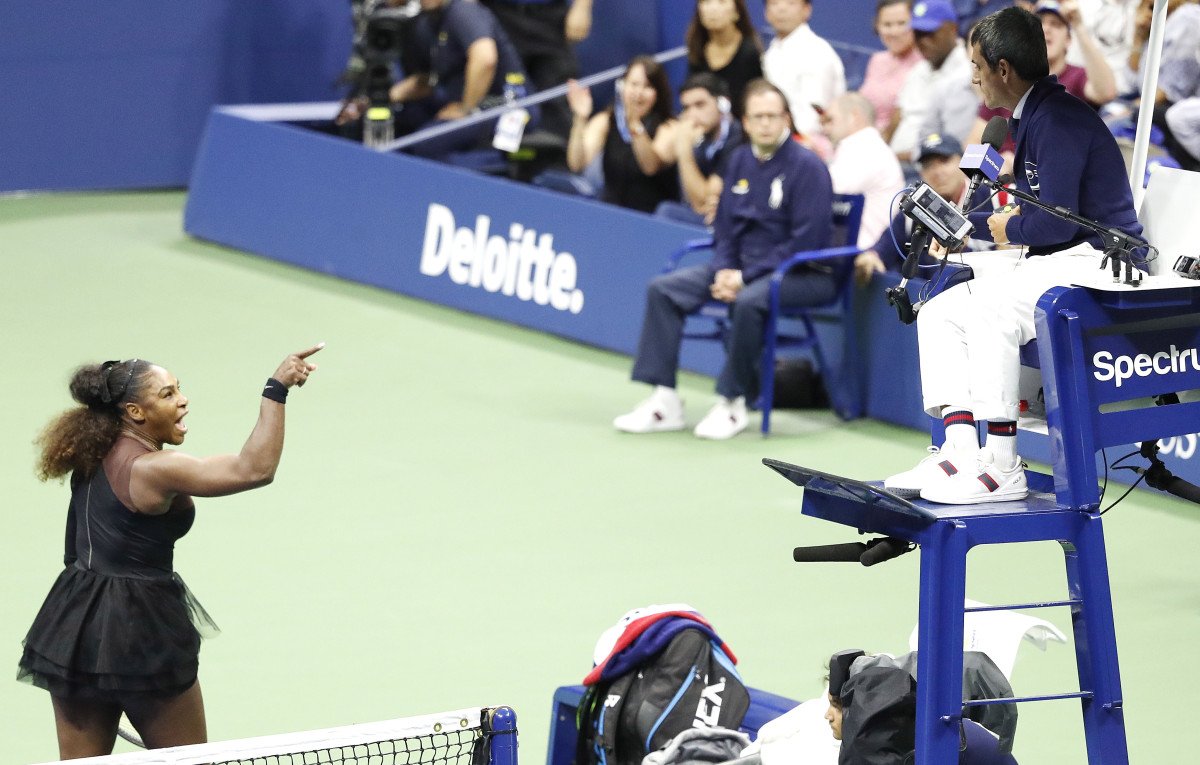 nypost's tweet image. Serena has mother of all meltdowns in US Open final loss nyp.st/2O6De7i