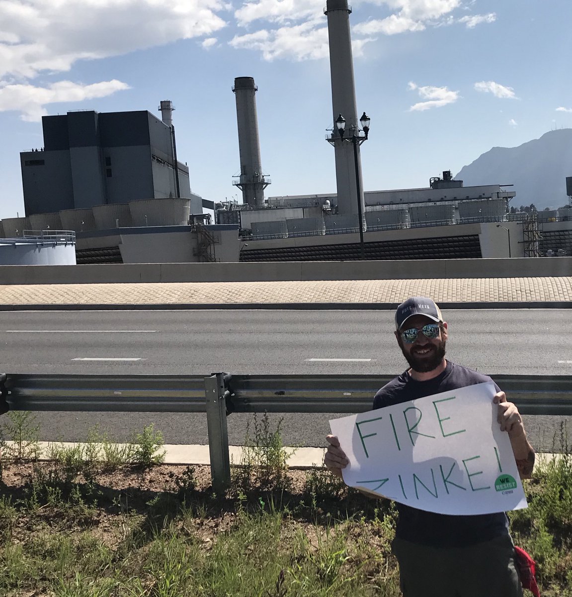 VetVoiceFound's tweet photo. Marched against #DirtyDrake today with protesters trying to shut down the last urban coal plant in #Colorado. If @SecretaryZinke wants to double down on coal maybe it’s time for him to ETS. #InsiderThreat #MartinDrake @SierraClub @ColoSpringsNews #coloradosprings #DirtyCoal https://t.co/qICBCbjThw