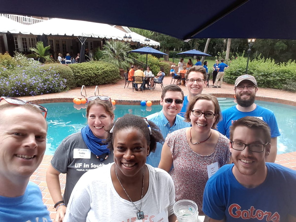 adanianscience's tweet photo. Thanks @PresidentFuchs &amp; @UFsocial for inviting UF faculty &amp; grad student 'tweeters' for a luncheon at the old president's house.Happy to report the Biology dept &amp; @FloridaMuseum were well represented &amp; I had the chance to meet folks doing great things from @UFGeog, @ufmcda etc. https://t.co/fGAMhTm99a