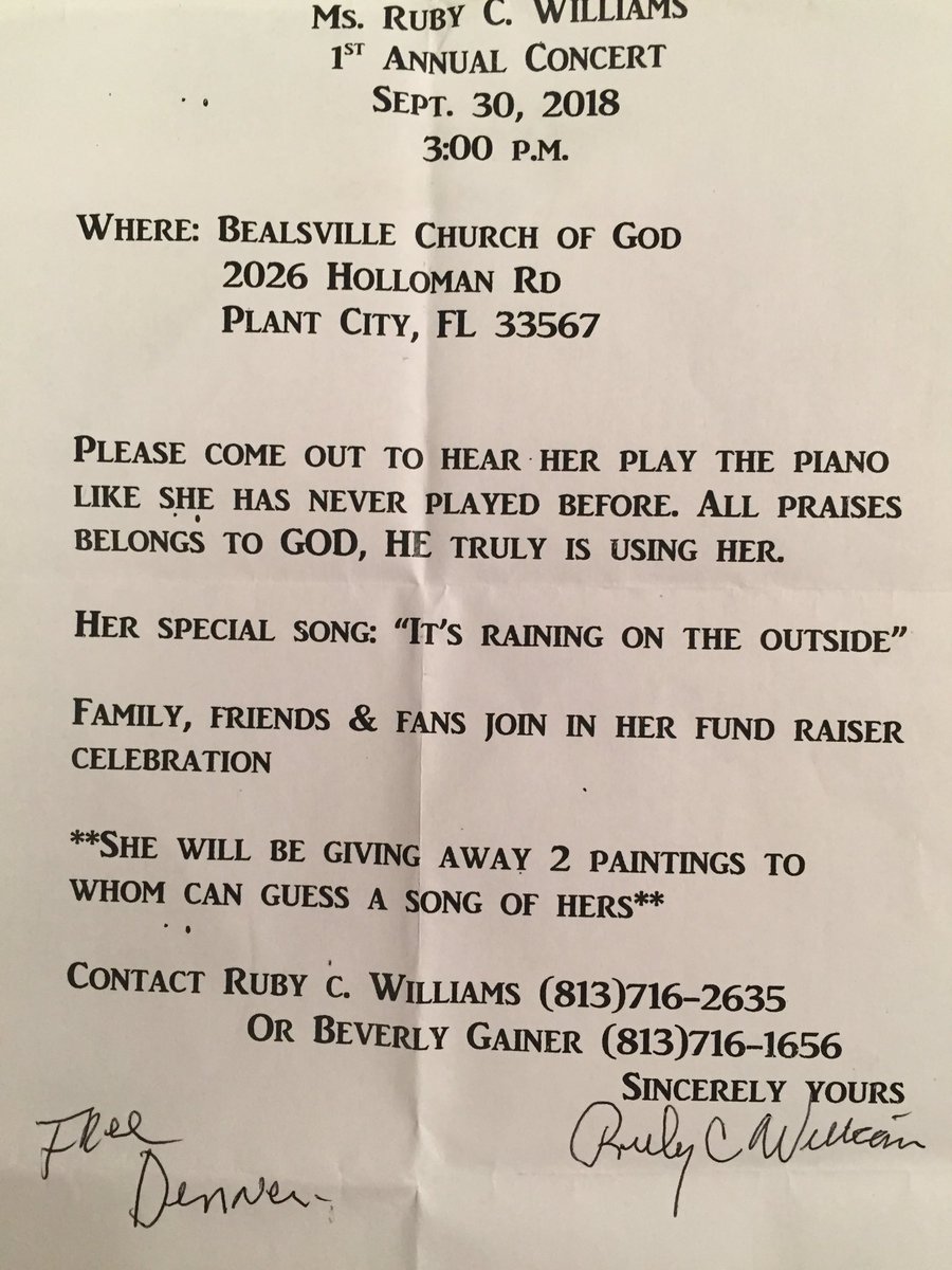 537votes's tweet photo. Ruby ROCKS--and boy can she sing! Join us on Sept 30 for a concert and dinner. #RubyWilliams #folkart #artbrut #outsiderart #LoveFl @TheAVAM @folkartsociety @RawVisionMag @FlHumanities  or LEND A HAND https://t.co/wCO5MwhIOZ https://t.co/zieF3VePzt