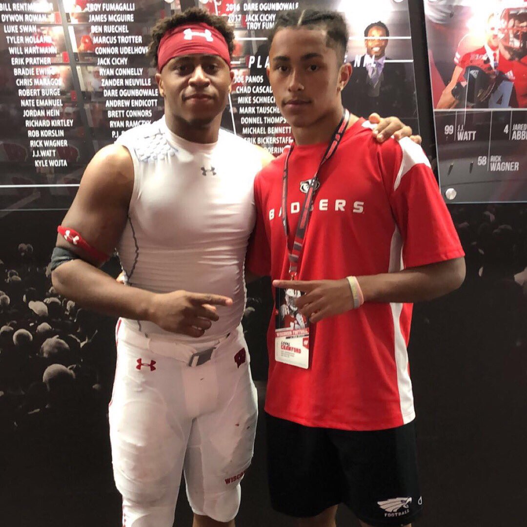 loyal_crawford's tweet photo. Had a great unofficial visit in Madison today!!! #OnWisconsin #gobagers #SHAG https://t.co/Pmw7hovrTz