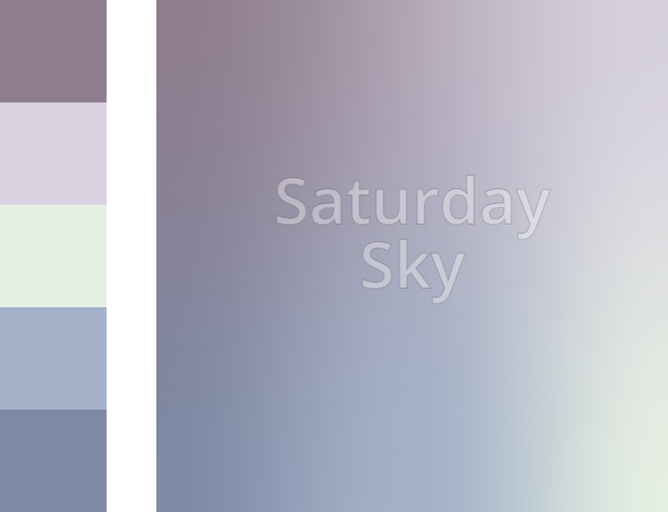 SuperGradients's tweet photo. Palette: "Saturday Sky"
 
🌆 #skygradient
https://t.co/izCPZ9nLQL https://t.co/zhO7CUjcKQ