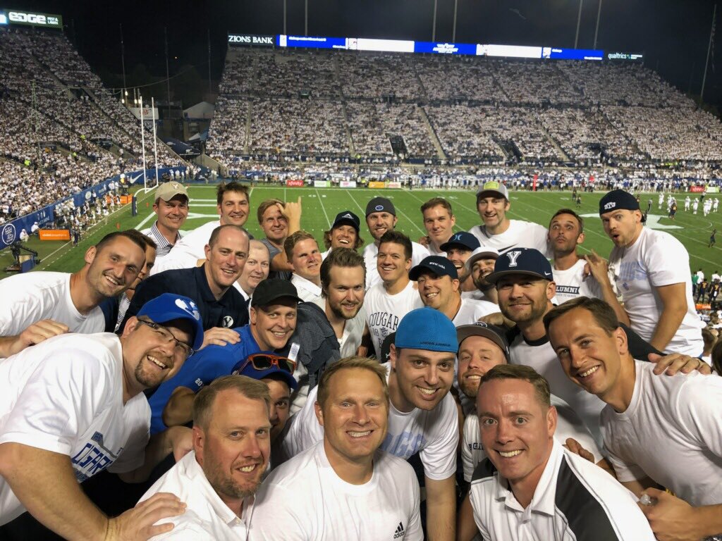 stephenjhaynes's tweet photo. MBA2012 is in the house cheering for a cougar win! Sec8, Rows 32-36 #BYUFOOTBALL #GoCougs https://t.co/j8CdbCo4wu
