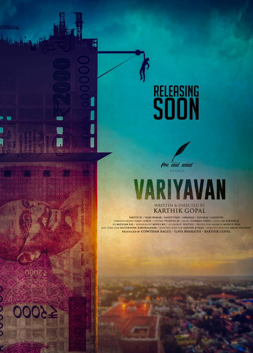 parthyKL's tweet photo. More to come!!! Need all your support 🙏 #Variyavan #FirstLook https://t.co/KaOCTmQ2pE