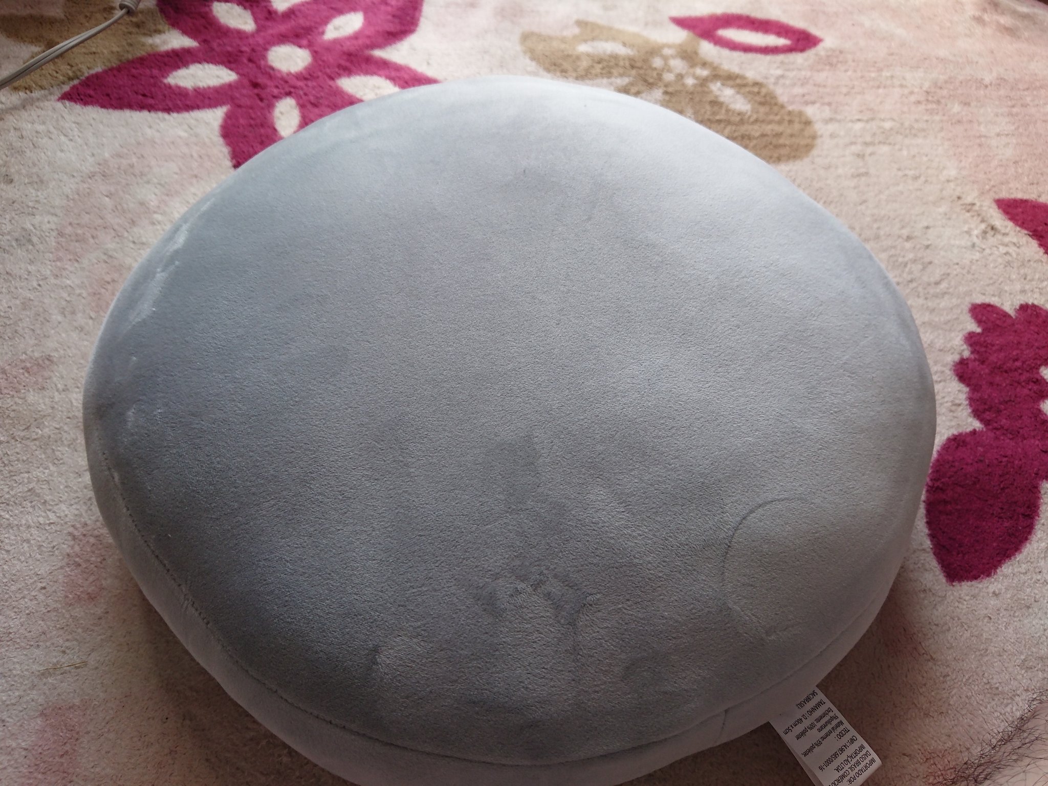 虎徹 ダイソーで買ってきました もちもちクッション 本当に大福のような肌触り ダイソーなのに600円