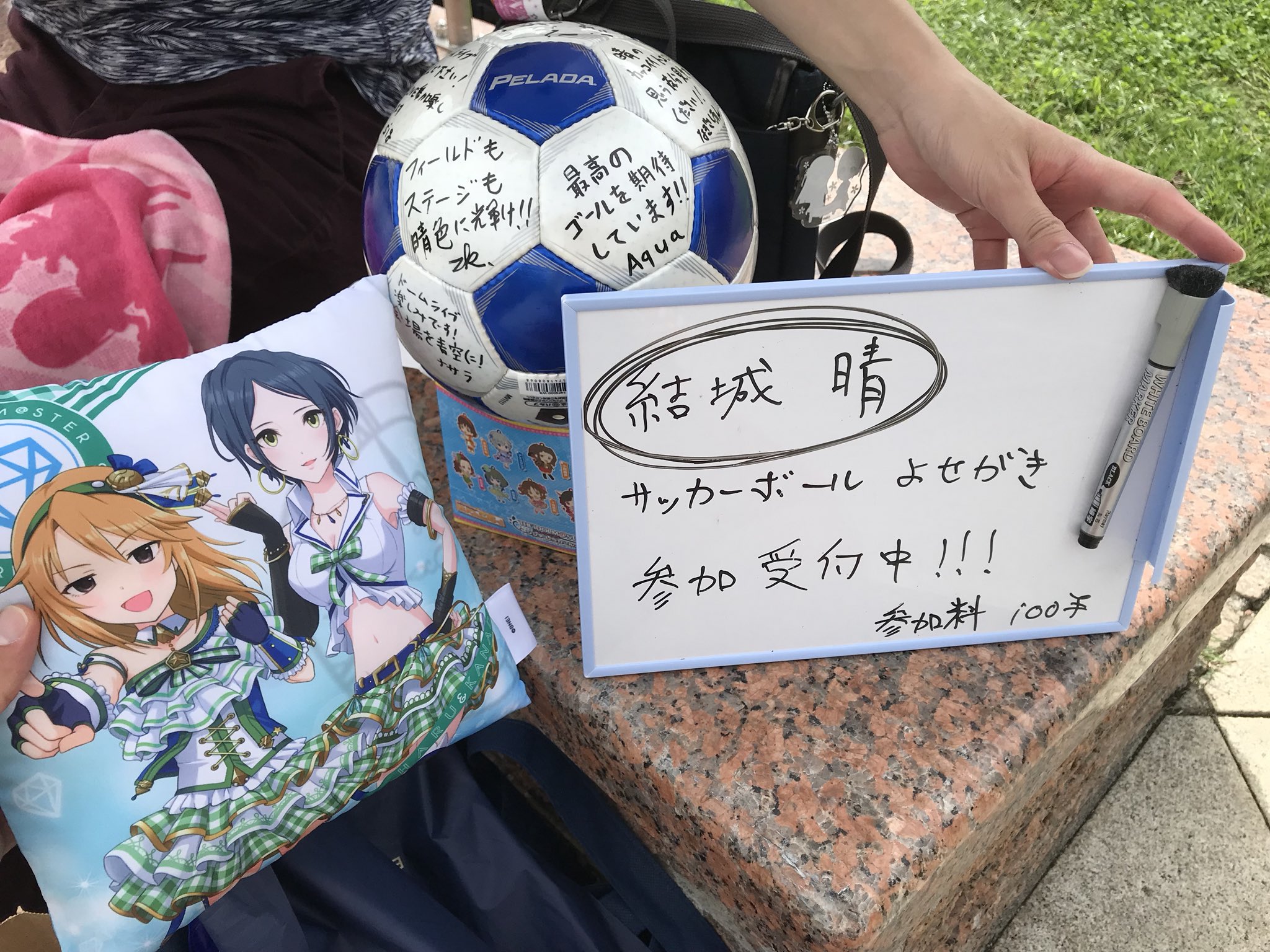 U O エーちゃん 結城晴サッカーボール寄せ書き企画 ぜひ晴pじゃなくても 晴や小市さんを応援したいという方に書いていただきたいです あと10人ほどお書きいただけますので よろしくお願いいたします 全箇所埋めてお渡ししたい ご協力お願いし