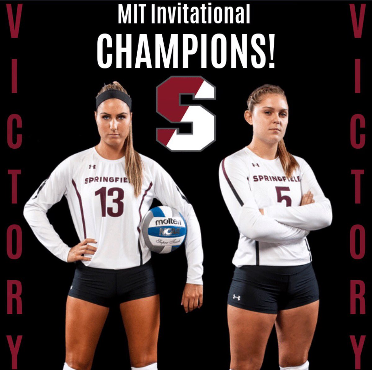 SCWVball's tweet photo. We are coming home Champions of the MIT Invitational! 👊🏽🏐🔻Congrats to SR. Jen Donnelly for earning MVP and to SR. Hayley Kmetz for All-Tournament Team!! #GoPride #SCWVB #TCCF https://t.co/AJMawoIqvY