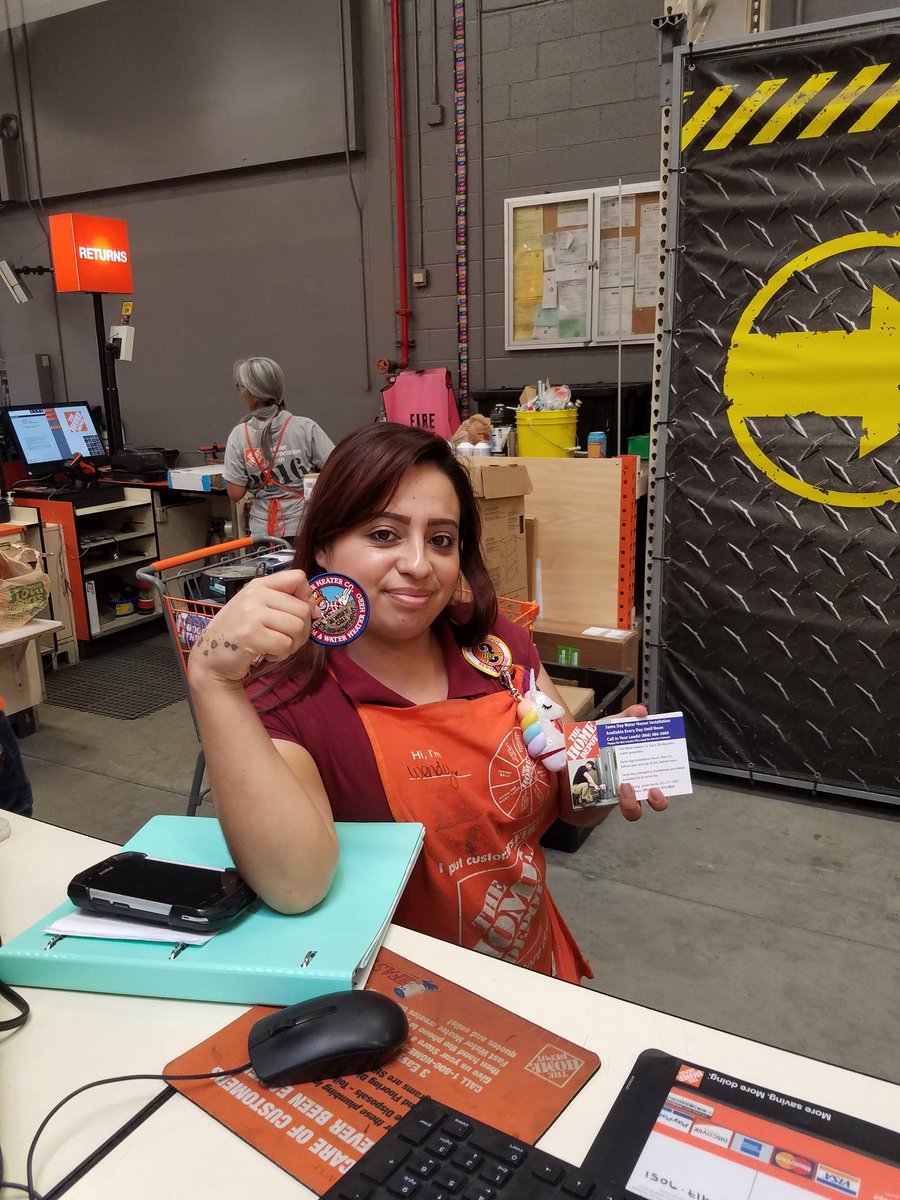 JamesB_FWH's tweet photo. Another happy team member receives a water heater hero patch!! @FastWaterHeater @homedepot @PacSouth https://t.co/vwW4IVIYSg