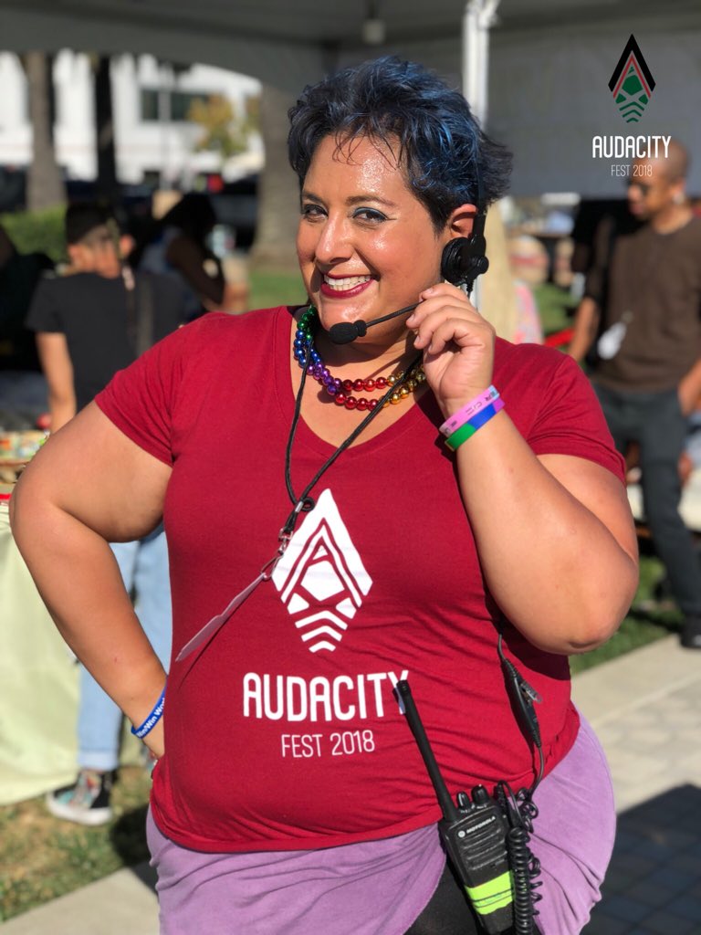nomadnessfest's tweet photo. Meet the tribe from our Traveling with PRIDE' Panel #LAtribeSabrina @SoOakland @citizenjones76 @Cosmo_Latina https://t.co/E67of9XwlD