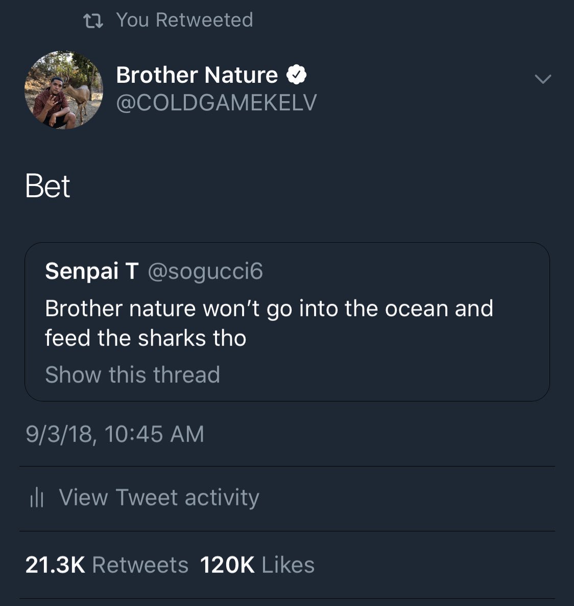 BrotherNature's tweet photo. 🤷🏾‍♂️ https://t.co/evE8GkCUFH
