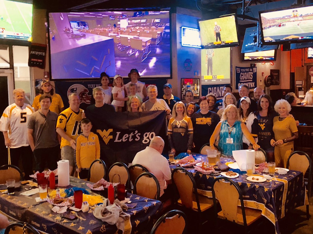 dfwmountaineers's tweet photo. Great turnout for tonight’s game watch. Let’s Go! @WVUAlumniAssoc https://t.co/xL100TIFM4