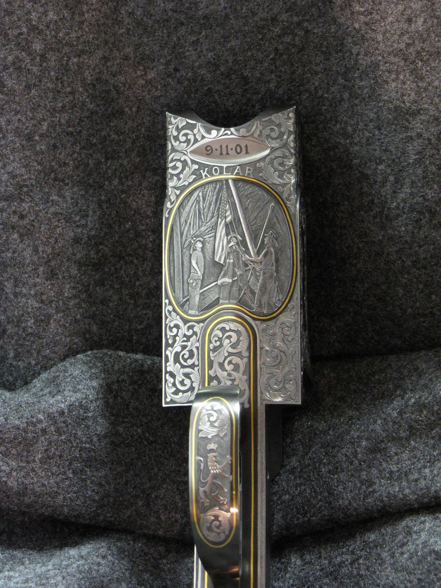 FirearmEngraver's tweet photo. With the anniversary of 911 coming up - I figured these photo's would be appropriate. #FDNY #NeverForget #Biesen #hunting #art #craftsmanship #engraving #scroll #Firearms #NRA https://t.co/Ouj4j4NGwB