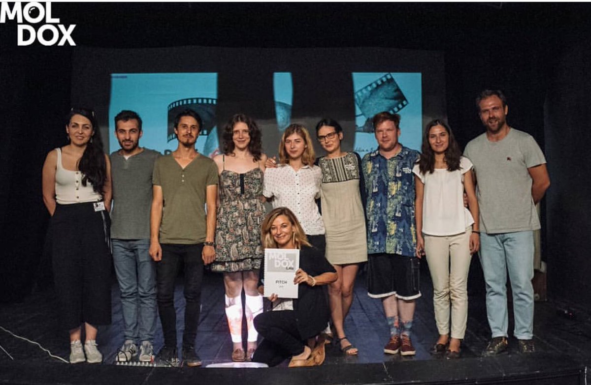melodyMN's tweet photo. You def gonna hear from his crew of emerging filmmakers from #Moldova in the future! Just finished tutoring them for a week at #Moldox .  This pic taken after they all pitched to a jury for the first time! So excited to see their #documentaries when they finish!  #moldoxlab2018 https://t.co/Gk5imYA4UK