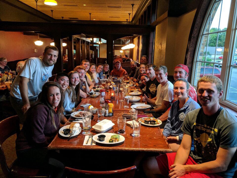 CheetahUltimate's tweet photo. Team dinner at Great Dane Brewing https://t.co/1d3WnyCozz