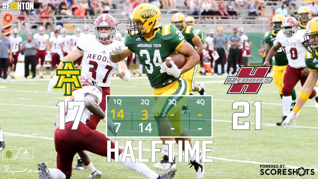 FB | Wonder Boys trail Reddies 21-17 after the opening half! #F19GHTON