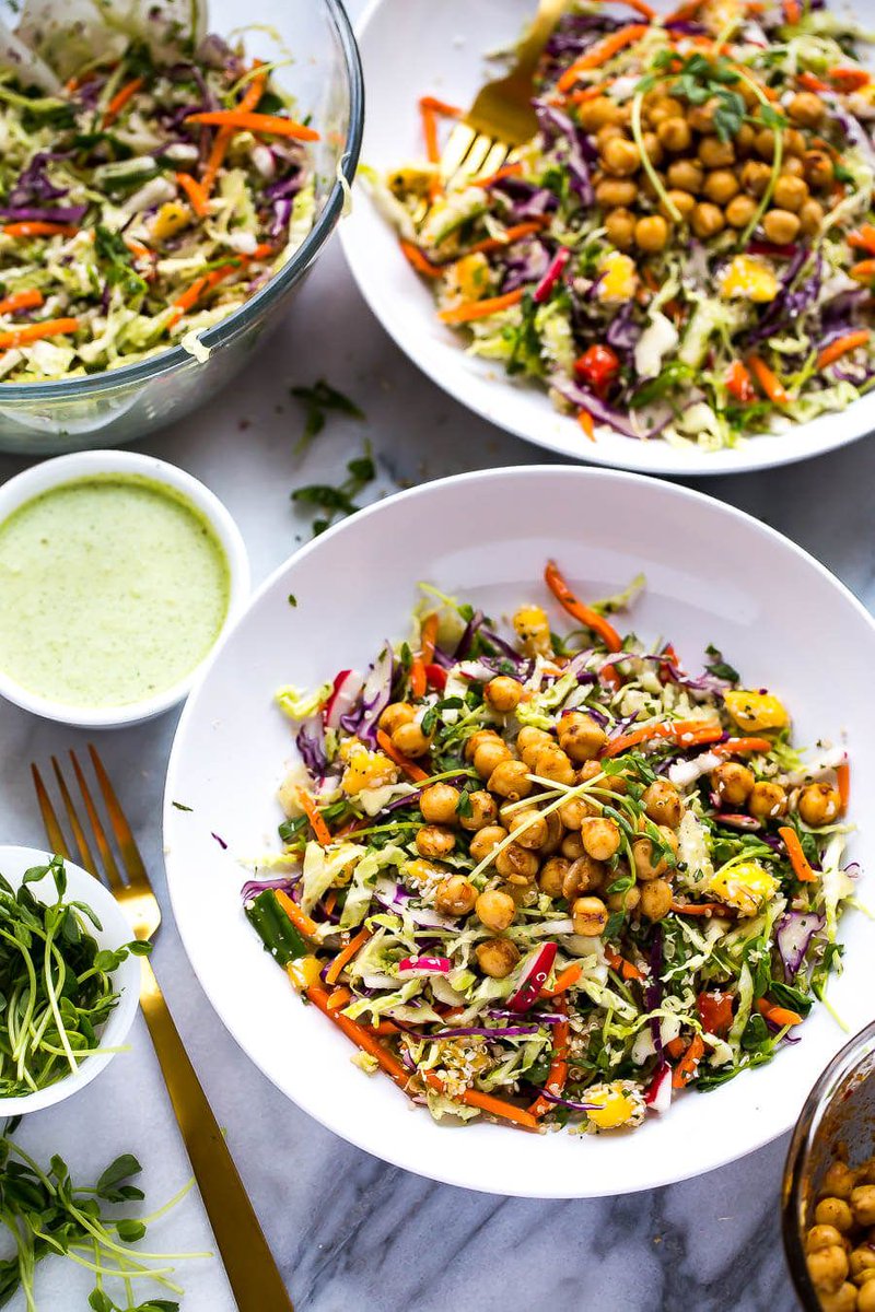 palousebrand's tweet image. Chickpea Quinoa Power Salad with Jalapeno Dressing | The Girl on Bloor buff.ly/2NvGRDD