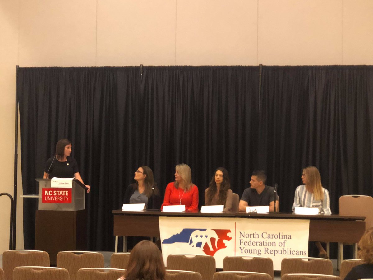alissa_batts's tweet photo. Today I was honored to moderate a #MythsAndMisconceptions panel on #HumanTrafficking @NCState.
#BattsNCHouse61 #Batts2018 #WomenWhoRun #election2018 https://t.co/ptR0dn4WxM
