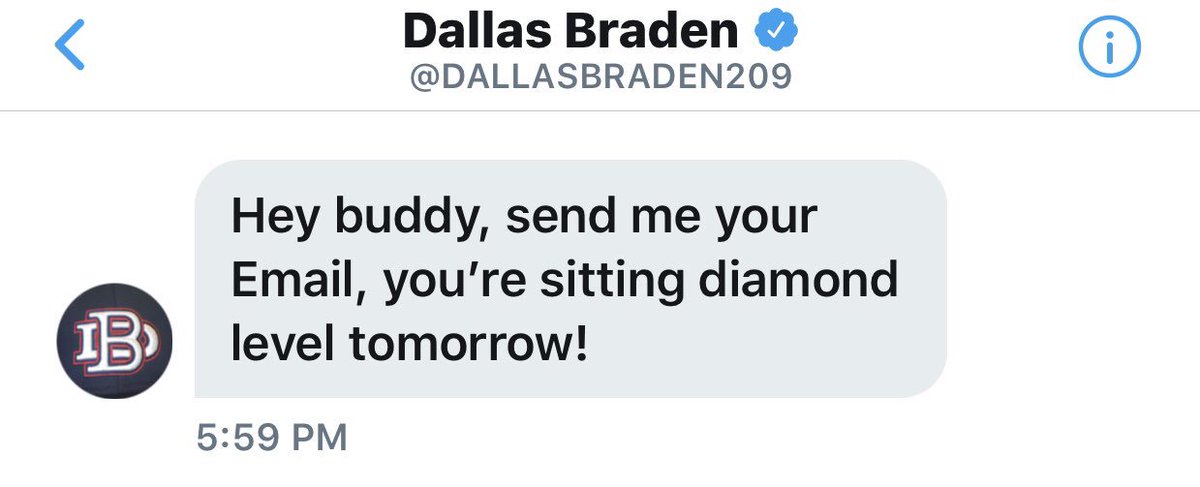 Speakerman72's tweet image. I’m absolutely floored @DALLASBRADEN209 and yes sir email address was sent! 😱😱😱
#NextStopPoundTown #DiamondLevel @Athletics 🌳🐘⚾️