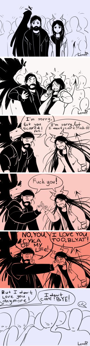 When LeraPI is streaming :D

Characters: LeraPI and Devillip
#comics 