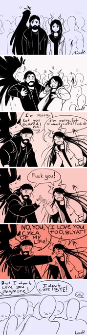 When LeraPI is streaming :D

Characters: LeraPI and Devillip
#comics 