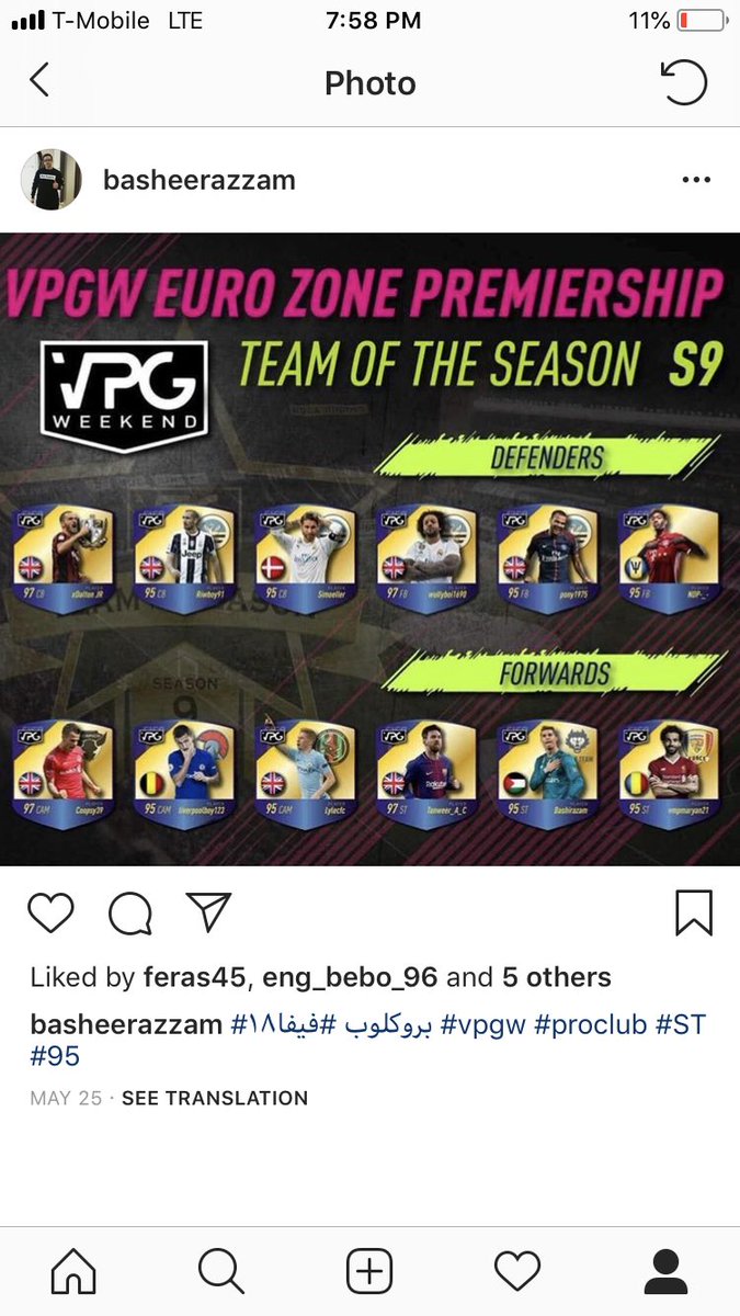 #season_9
#vpgw #Eurozone #team_of_the_season  #st #vpg #vfl #vpl #fifa18 #ps4 #psn_bashirazam