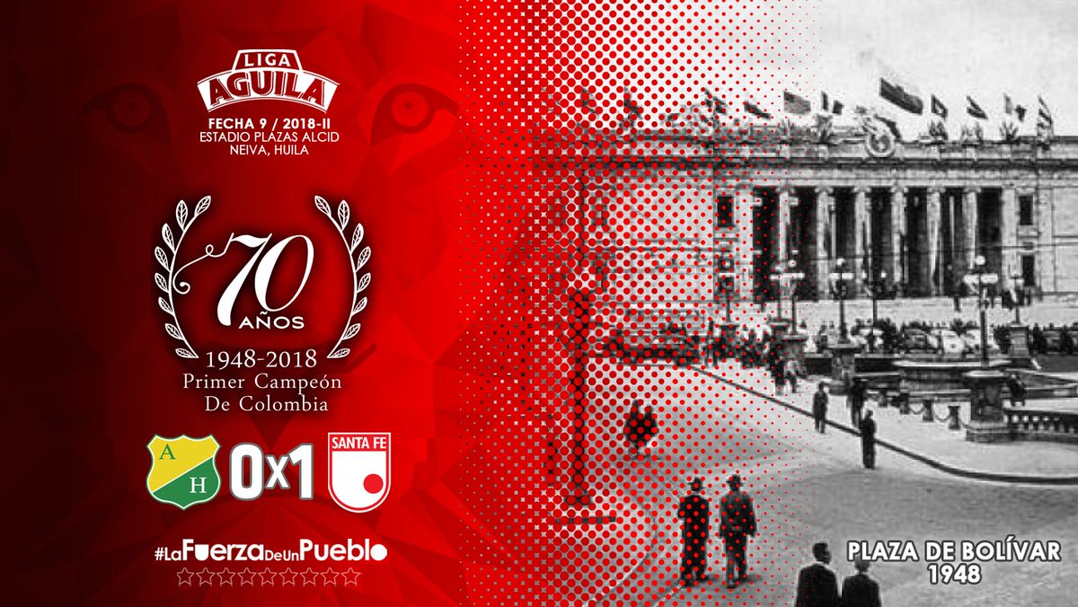 SantaFe's tweet photo. #PrimerCampeón70Años 🏆
#HUIxSFE ⏱70 |0x1| 🇲🇨🦁 https://t.co/5rgc06IBG7