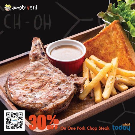 proaroi's tweet photo. Hungry Nerd เมนู Pork Chop Steak ส่วนลด 30% #โปรโมชั่น #Promotion #ProAroi #โปรอร่อย #โปรโมชั่นร้านอาหาร #ลดราคา #แนะนำร้านอาหาร #ส่วนลดร้านอาหาร #SavePrice #HungryNerd #Steak #สเต๊ก https://t.co/xiq5mVEF9f