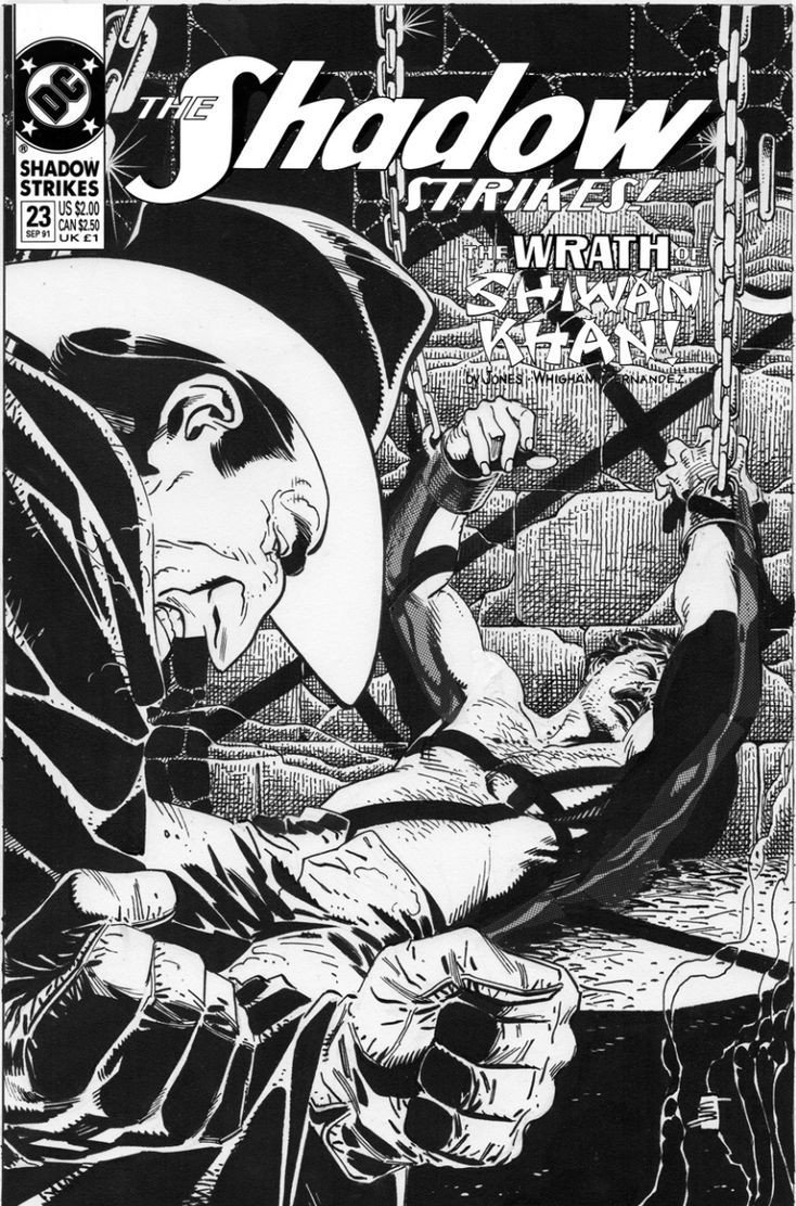 HFoh's tweet photo. The cover to The Shadow Strikes! # 23 by Eduardo Barreto. 
#thecosmiccomicbookbroadcast #dccomics #theshadowstrikes #eduardobarreto https://t.co/hozQYcw2ft