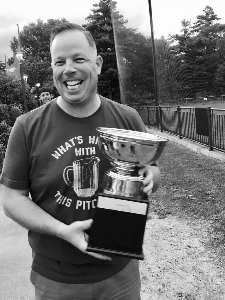 EricaMcD's tweet photo. The #FriendsOfLeo Crew is at it again, another unbelievable event - Leo Cooney is looking strong and handsome as ever today & of course @bobmcd33 was on the winning corn hole team! #ALS #ALSsucks https://t.co/udQ8Up6Fay