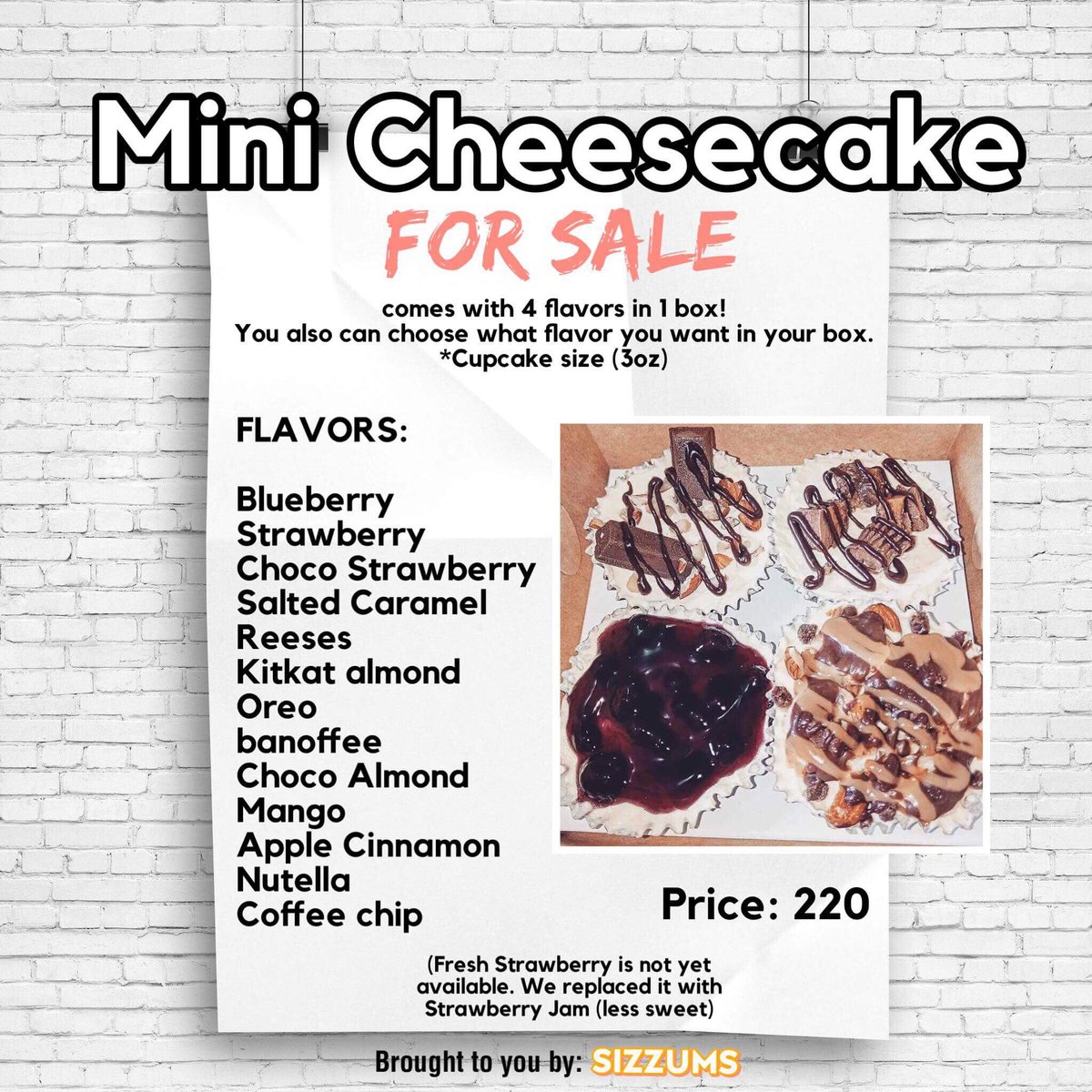 sizzumssss's tweet photo. Hello there, mga SIZ!! Are you a cheescake lover? This one’s for you 😋

ORDER NOW!! 
‼️ To pre-order just contact us on‼️

FB Page: sizzumssss
Twitter: sizzumssss
IG: sizzumstotfa_w https://t.co/OkFwSj1aQI