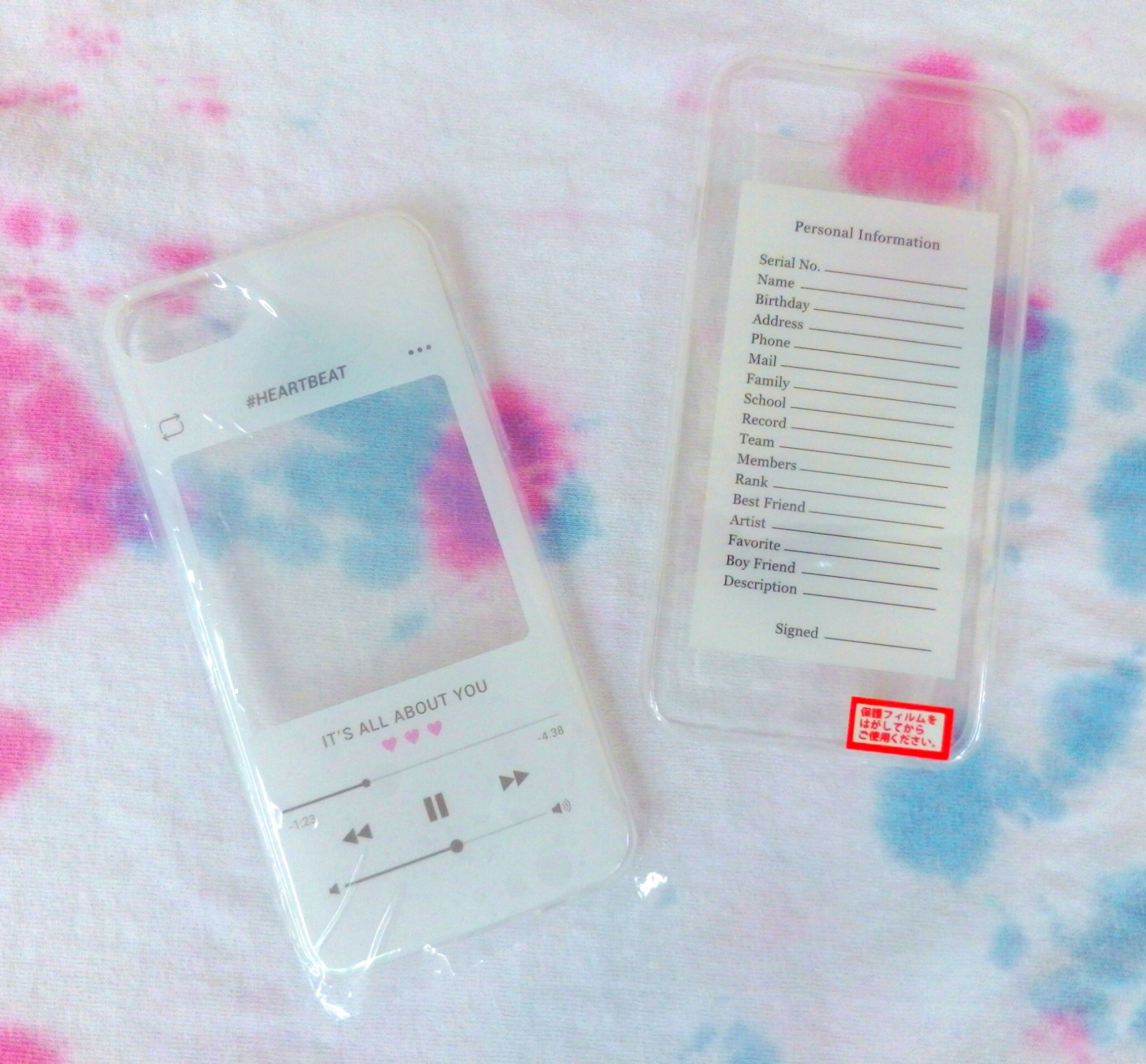 サンキューマートイオンタウン郡山店 Twitterissa クリアiphoneケース 音楽プレーヤーとプロフィールデザインのiphoneケースのご紹介 音楽プレーヤーは好きな写真を挟んで プロフィールは自分で書き込んでオリジナルケースが作れる Iphone6 6s 7 8