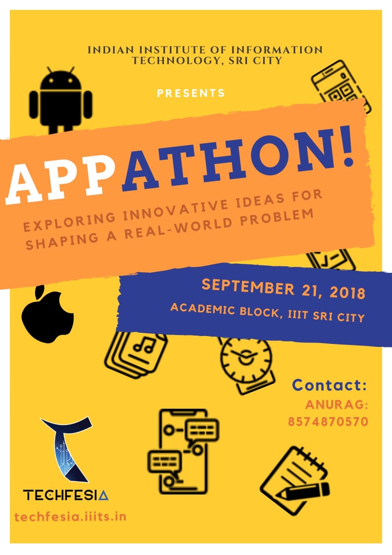 TechFesia's tweet photo. TechFesia offers you a platform to bring out the creativity in you via Appathon.

Appathon is an application development contest in which the application can be for any platform- be it Android, Windows, iOS. (1/2)
#TechFesia #Appathon #TechNews https://t.co/SCy9kDoTpN
