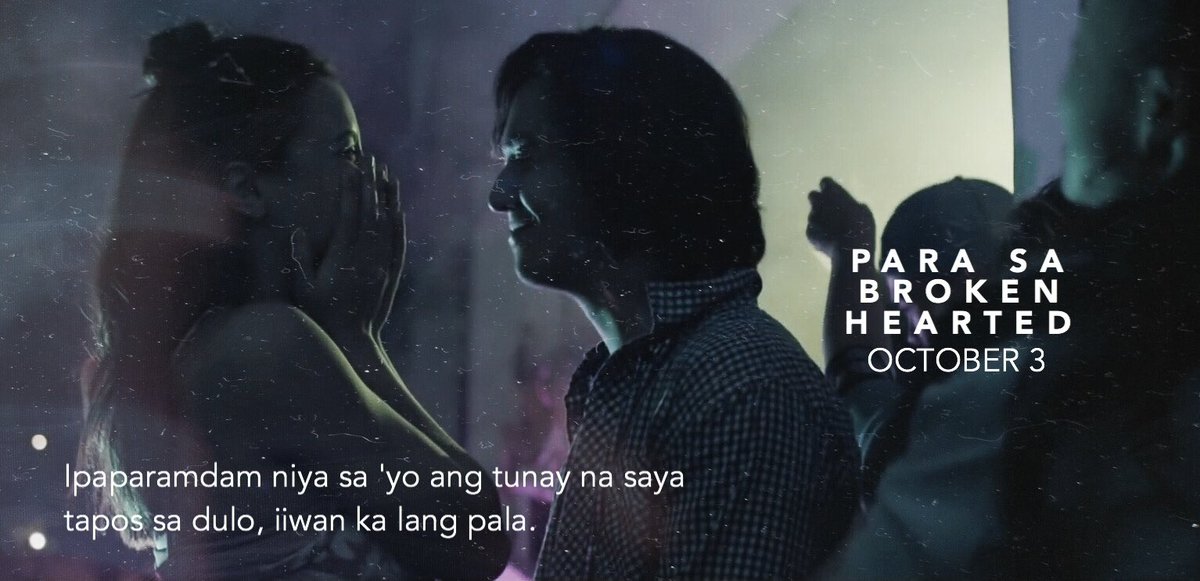 akoposimarcelo's tweet photo. Pinagtagpo tayo ng tadhana tapos babawiin ka rin pala agad agad. 😔

Para Sa Broken Hearted The Movie
October 3, 2018 https://t.co/qq1KTzxQQh