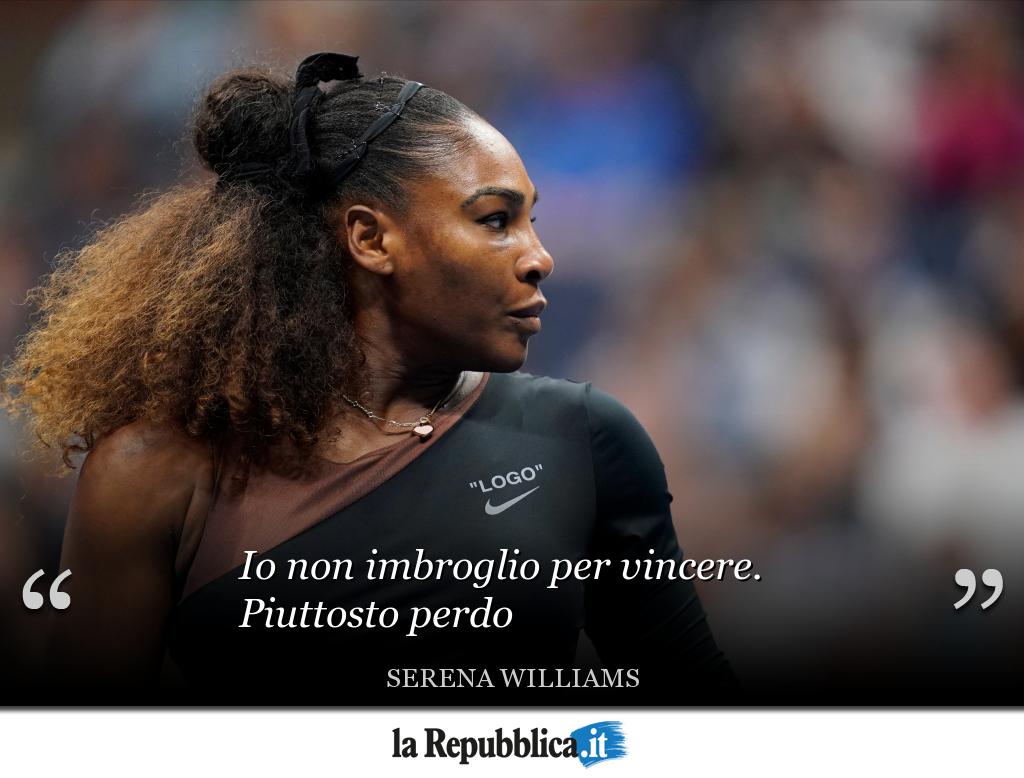 repubblica's tweet photo. #SerenaWilliams perde la finale femminile degli #UsOpen e la partita, tra polemiche e penalizzazioni, diventa un caso. Anche di sessismo nel mondo del #tennis https://t.co/MRCyt1ZixM https://t.co/gr2nfsB3n7