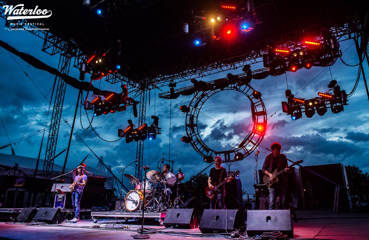 waterloomusfest's tweet photo. Day 2 of @SCI_Official, featuring @LyleDivinsky of @TheMotet, and @RussoAlmostDead's historic first Texas set! #WaterlooFest https://t.co/fCvqOHA6lI