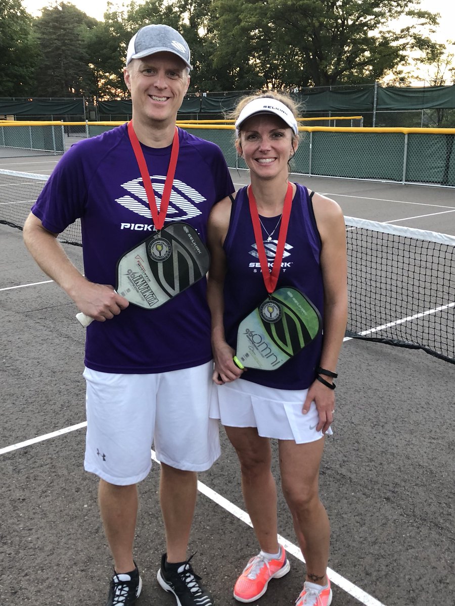 JSynstel's tweet photo. I am very blessed to have a partner @Mbvolley21 on and off the court whom I love very much. At the end of the day, Pickleball is fun, but our love is eternal. Silver in mixed 4.5/5.0 at the Chippewa Valley Pickleball Palooza. Thanks @SelkirkSport for the support &amp; awesome gear! https://t.co/2DSdFTiHmz