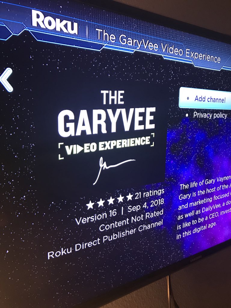 dejaySATIN's tweet image. Locked in to @roku @garyvee #videoexperience