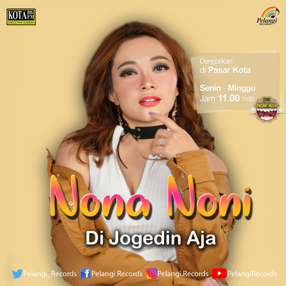 kotafm881's tweet photo. #NowPlaying New Single Dangdut ♬@nonanoni23 #DiJogedinAja #DangdutanRek #KotafmSurabaya
Composer : Don Kinol
Label @Pelangi_Records https://t.co/Vwoxm80wBd