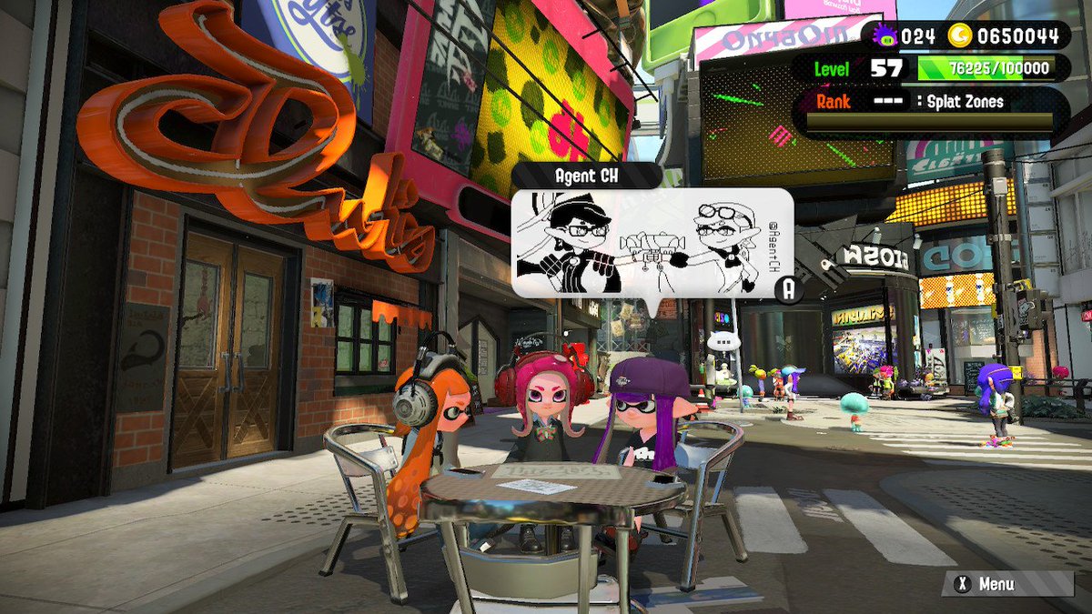 xmonica7's tweet photo. ya! I meet Agent CH #AgentCH #Splatoon2 #NintendoSwitch https://t.co/Stp6w68tNQ