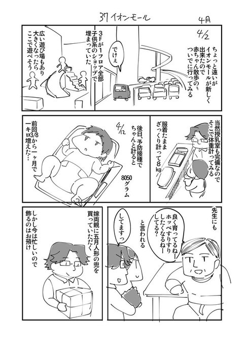 久々の子育て日記 4月 