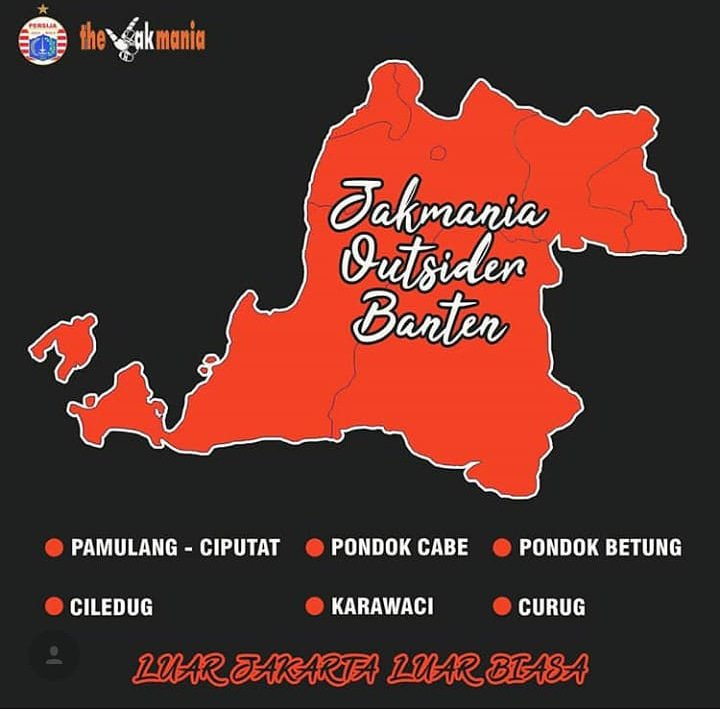 we are the jakmania outsiders Banten .jangan salahkan kami yang semakin menyebar luas,luar jakarta luar biasa ✊👆
